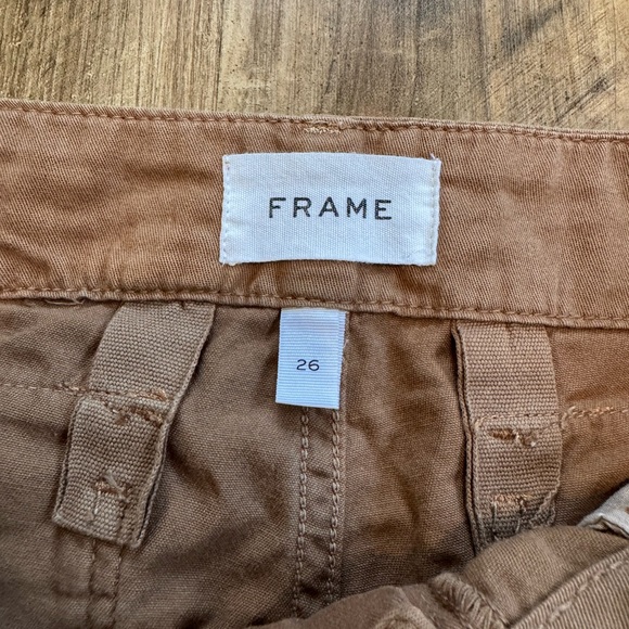 Frame Denim Relaxed Fit Utility Pants in Washed Latte, size 26 - Picture 10 of 16